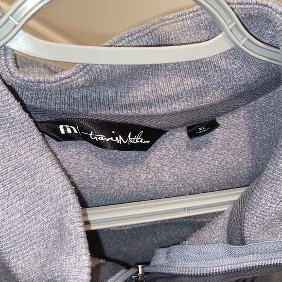Travis Mathew Quarter Zip Pullover Sweater Gray Golf Men’s XL - Picture 9 of 11